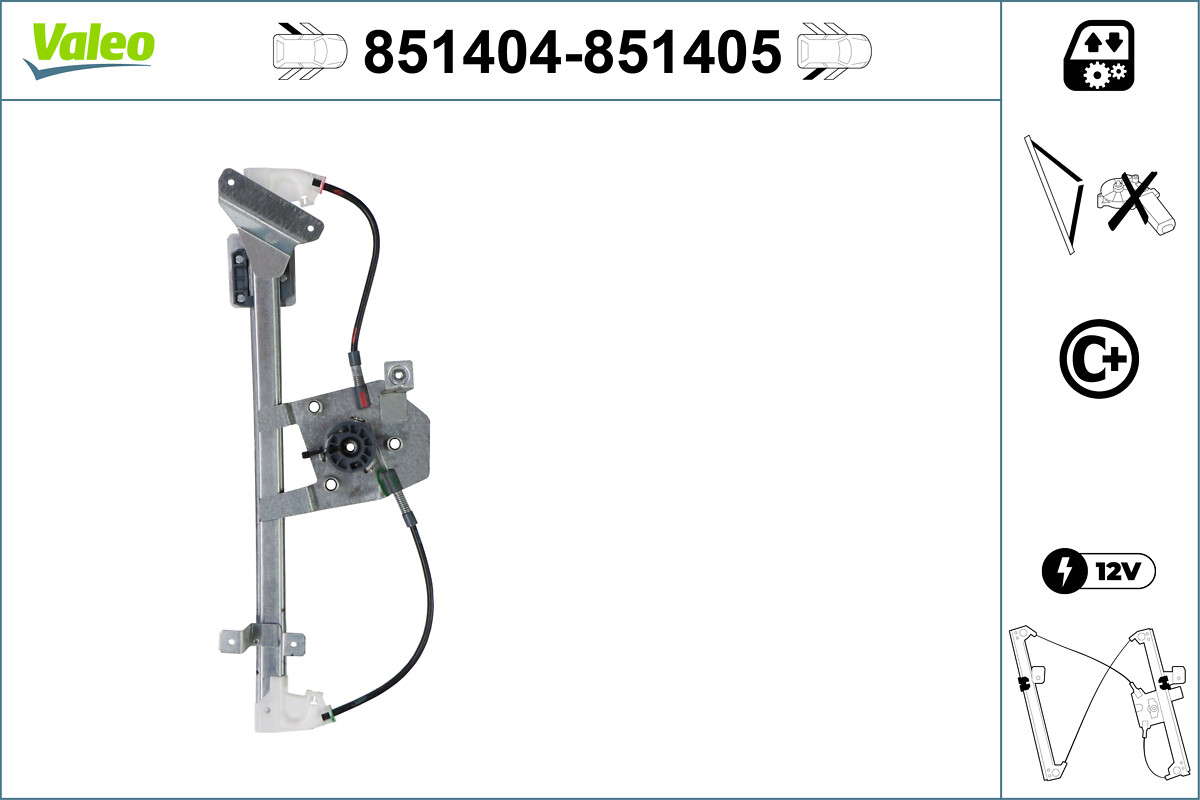 Alzacristallo VALEO 851405
